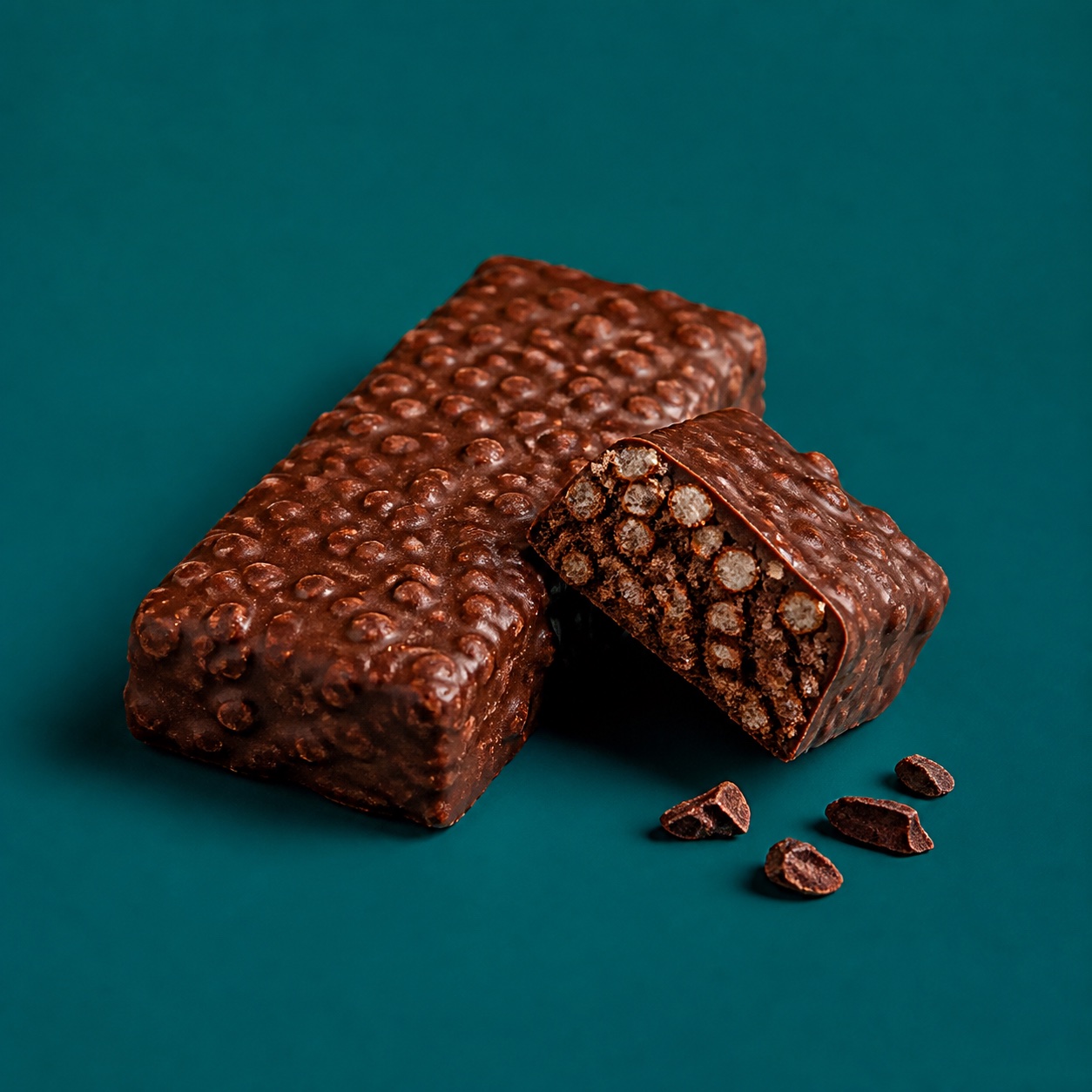 Foundry Fuel Cocoa Crunch protein bar with cocoa and crisp rice